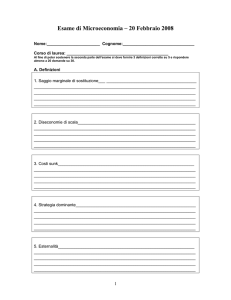Simulazione Microeconomia