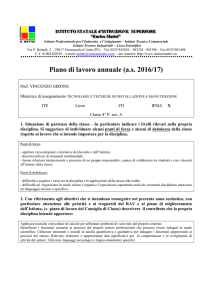 tecnologie e tecniche di installazione e manutenzione