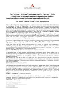 Comunicato stampa Lezioni di propaganda di E. Novellii