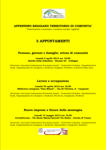 Volantino ciclo incontri