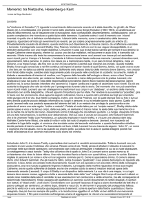 Memento: tra Nietzsche, Heisenberg e Kant