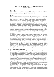 Africa ed Europa - Ministero della Difesa