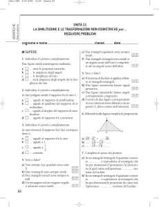 UNITÀ 11 LA SIMILITUDINE E LE