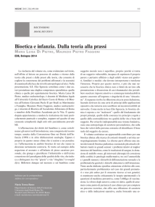 Bioetica e infanzia. Dalla teoria alla prassi