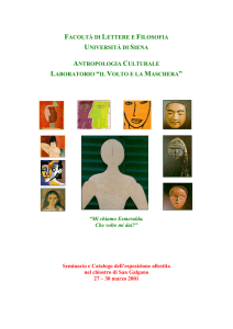 Progetto del laboratorio e catalogo