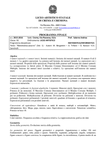 liceo artistico statale di crema e cremona programma finale