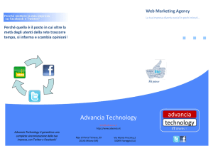 nostra brochure - Advancia Technology