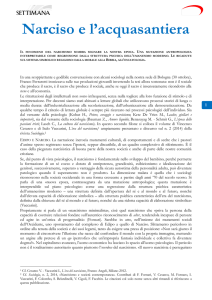 Narciso e l`acquasantiera