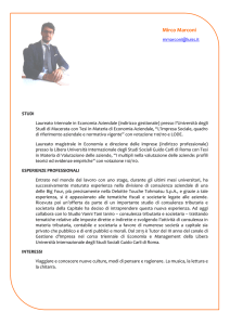 Mirco Marconi - Dipartimento di Impresa e Management