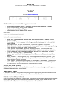 Matematica - Università degli Studi dell`Insubria