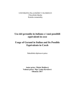 Uso del gerundio in italiano ei suoi possibili equivalenti in