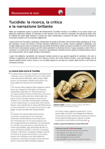 Tucidide: la ricerca, la critica e la narrazione brillante