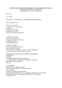 di vittuone programma di scienze integrate scienze della terra e
