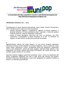 PROGRAMMA SPAGNOLO 2011