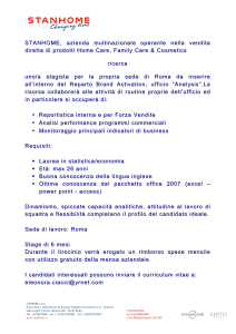 STANHOME, azienda multinazionale operante nella vendita diretta
