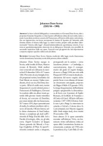 Duns Scoto - Università degli Studi dell`Insubria