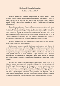 I piedi piatti nei bambini - Prof. Giuseppe Rinonapoli