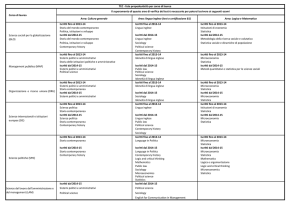 Area: Cultura generale Area: lingua inglese (test o certificazione B1