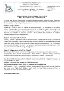 Informativa Eco-Stress con Sforzo Fisico