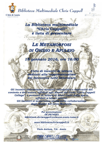 LE METAMORFOSI DI OVIDIO E APULEIO