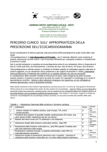 Appropriatezza della prescrizione dell`Ecocardiogramma