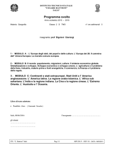 Area di progetto - “C.Battisti” di Salò