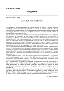 L`era della sessualità liquida