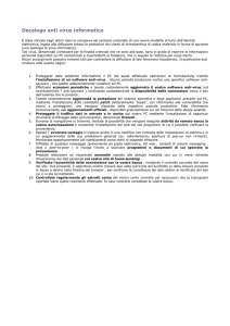 Decalogo anti virus informatico