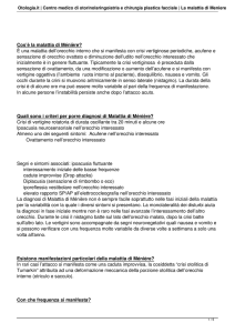 La malattia di Meniere