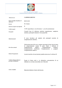 Metodi di campionamento