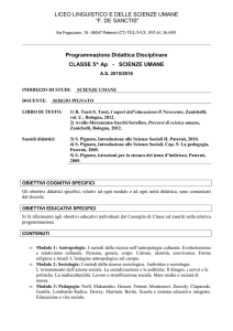 LICEO LINGUISTICO E DELLE SCIENZE UMANE “F. DE SANCTIS