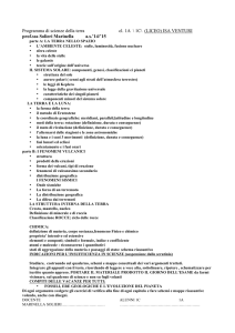 Programma di scienze della terra cl. 1A \ 1C\ (LICEO)