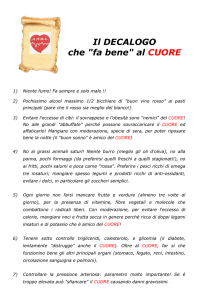 Il DECALOGO che "fa bene" al CUORE