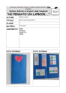 “HO PENSATO UN LAPBOOK...” - Laboratorio Interattivo Manuale