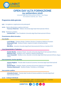 OPEN DAY ALTA FORMAZIONE