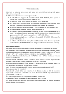 Unità astronomiche - Prof. PORFIDO Francesco