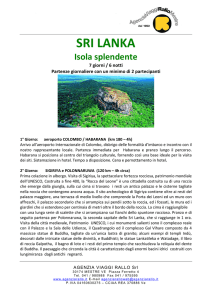 SRI LANKA - Agenzia Rallo