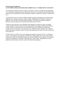 La scheda di approfondimento del WWF sui cambiamenti climatici