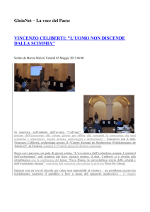 vincenzo celiberti: l`uomo non discende dalla scimmia