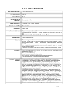 scheda programma 2014-2015