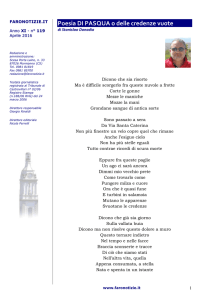 Poesia DI PASQUA o delle credenze vuote