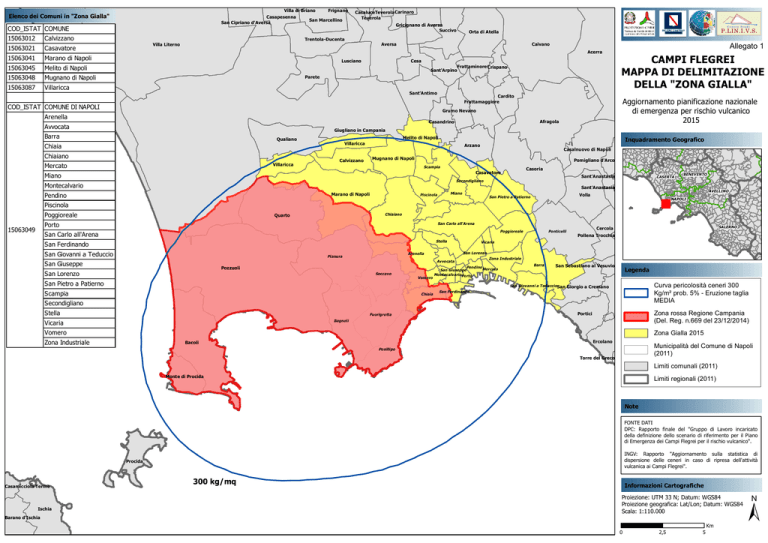 Elenco Comuni Zona Gialla Campi Flegrei