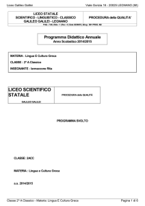 vedi PDF - `Galileo Galilei`