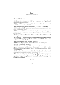 1.1 Quesiti di livello base