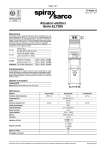 Attuatori elettrici Serie EL7200
