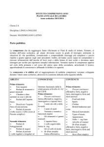 2^a inglese - Istituto Comprensivo di Avio