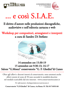 master dislessia - Conservatorio Cuneo