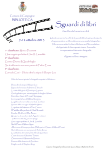 elenco libri in gara - Comune di Campegine