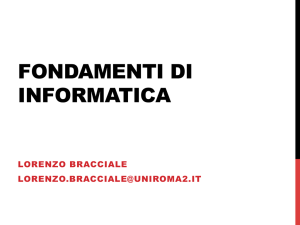 FONDAMENTI DI INFORMATICA