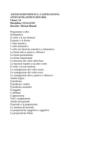 Italiano - Liceo Scientifico Guido Castelnuovo